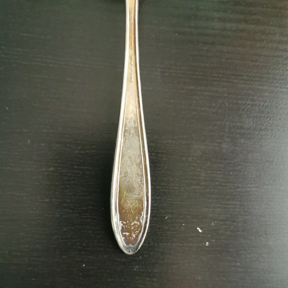 VTG Oneida Community Par Plate Soup Spoon Silverplate Flatware 4.75" - Picture 5 of 5